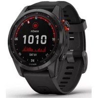 Умные часы Garmin Fenix 7S Solar 42 мм (сланцево-серый/черный)
