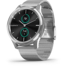 Гибридные умные часы Garmin Vivomove Luxe Silver