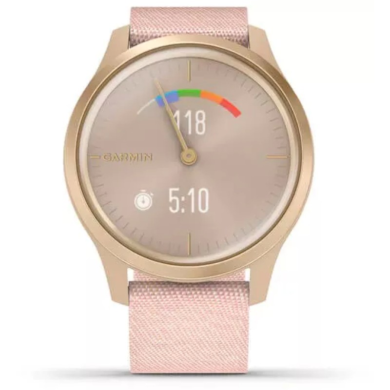 Гибридные умные часы Garmin Vivomove Style Light Gold/Pink