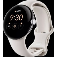 Умные часы Google Pixel Watch (глянцевый серебристый/мел)