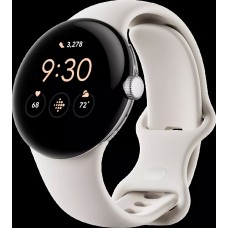 Умные часы Google Pixel Watch (глянцевый серебристый/мел)