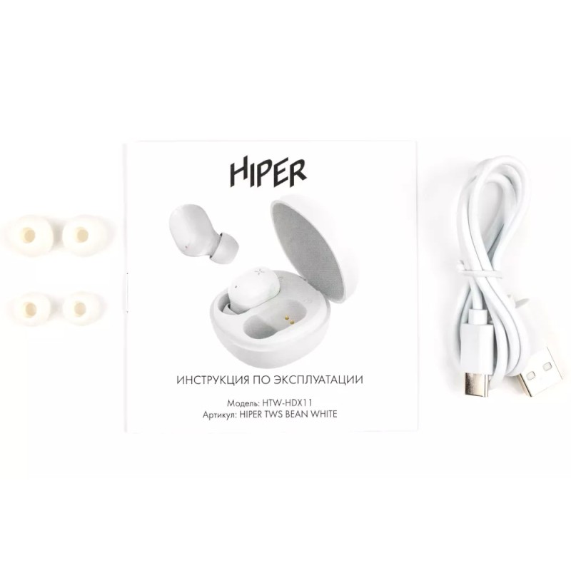 Наушники Hiper TWS Bean HTW-HDX11 (белый)
