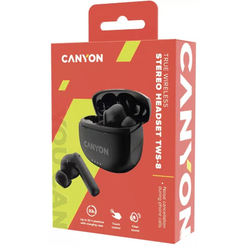 Наушники Canyon TWS-8 (черный)