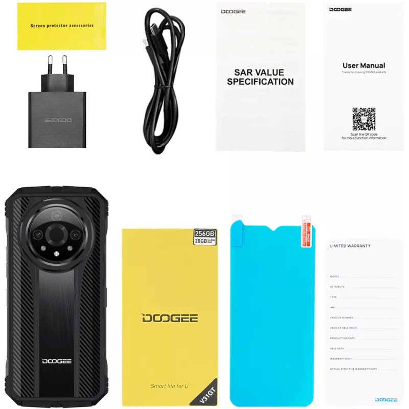 Смартфон Doogee V31 GT 12GB/256GB (черный)