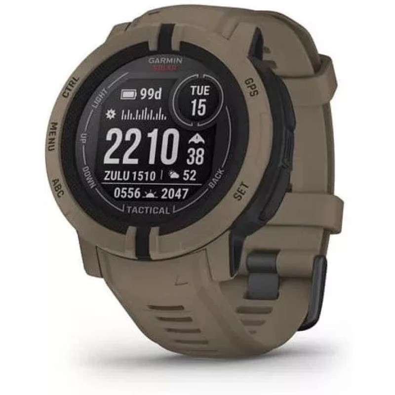 Умные часы Garmin Instinct 2 Solar Tactical Edition 45 мм (коричневый)