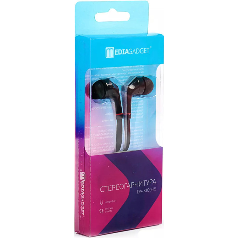 Наушники MediaGadget DA-X100HS (черный)