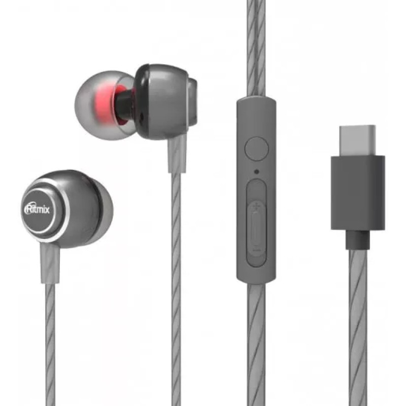 Наушники Ritmix RH-150MC (серый)