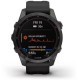 Умные часы Garmin Fenix 7S Sapphire Solar 42 мм (серый карбон/черный)
