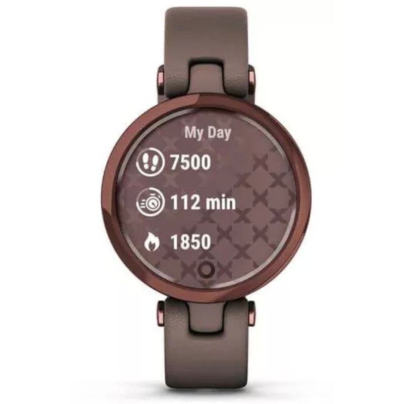 Умные часы Garmin Lily (темно-бронзовый/кожаный ремешок)