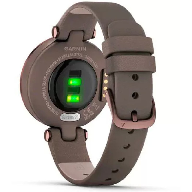 Умные часы Garmin Lily (темно-бронзовый/кожаный ремешок)