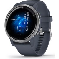 Умные часы Garmin Venu 2 (нержавеющая сталь/синий гранит)