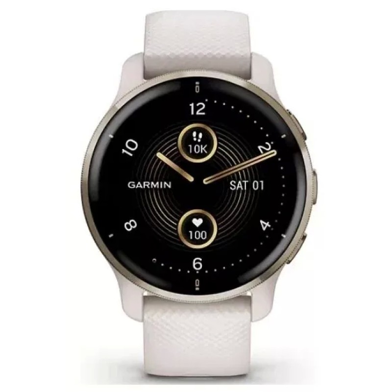 Умные часы Garmin Venu 2 Plus (золотистый/бежевый)