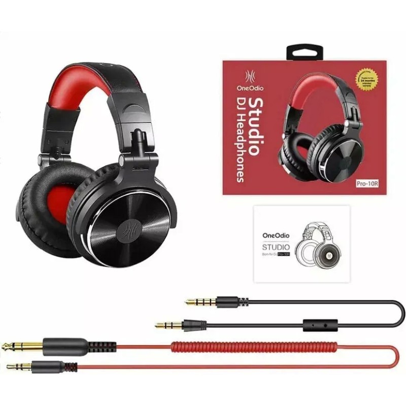 Наушники OneOdio Studio Pro 10 (черный/красный)