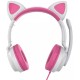 Наушники QUMO Game Cat (белый/розовый)