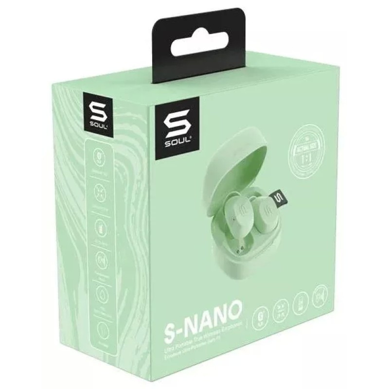 Наушники Soul S-Nano (лайм)