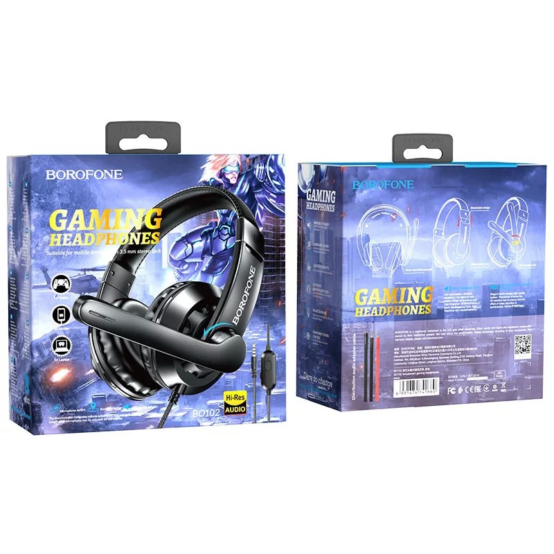 Наушники Borofone BO102 Amusement (черный)