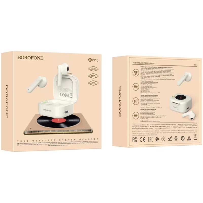 Наушники Borofone BW16 (бежевый)