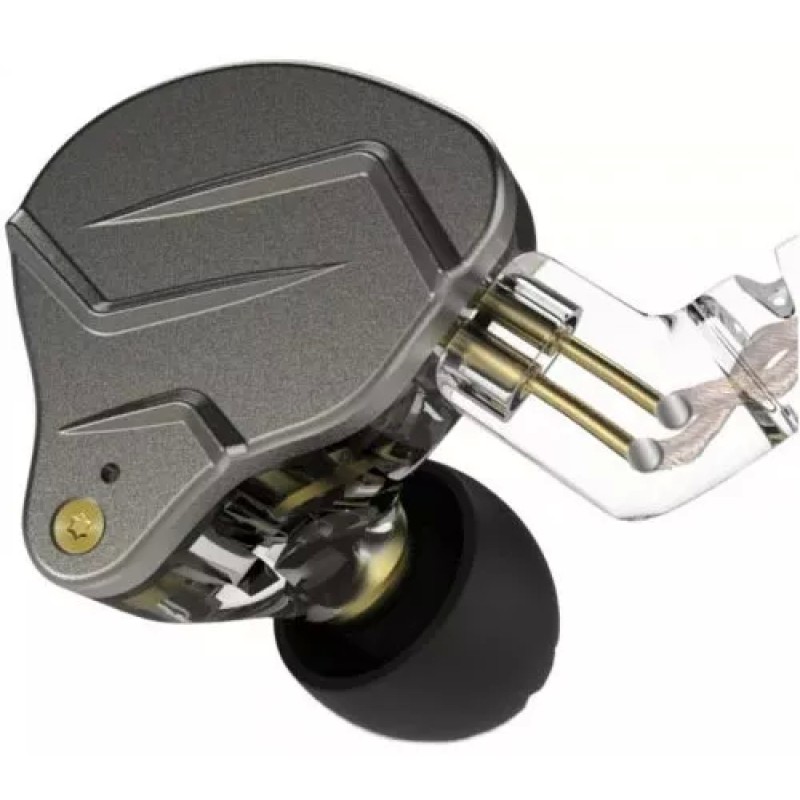 Наушники KZ Acoustics ZSN Pro с микрофоном (серебристый/черный)