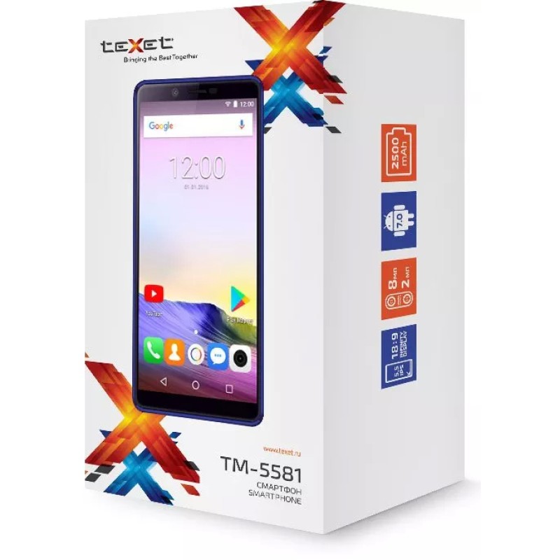 Смартфон TeXet TM-5581 Blue
