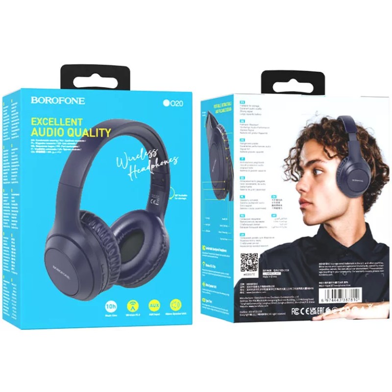 Наушники Borofone BO20 (темно-синий)