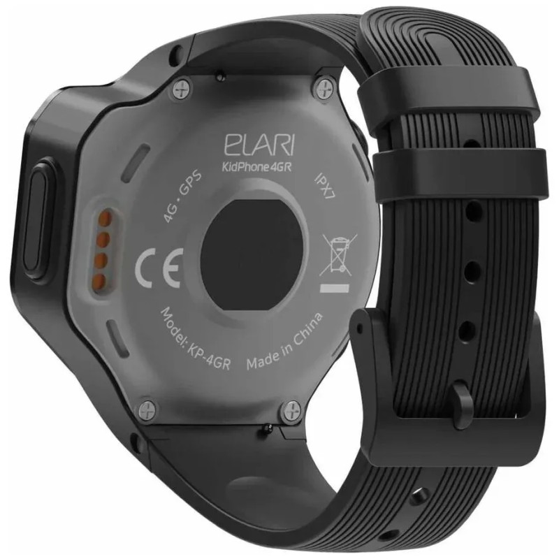 Детские умные часы Elari KidPhone 4GR (черный)