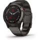Умные часы Garmin Fenix 6 Pro Solar 47 мм (титановый карбоново-серый, титан)