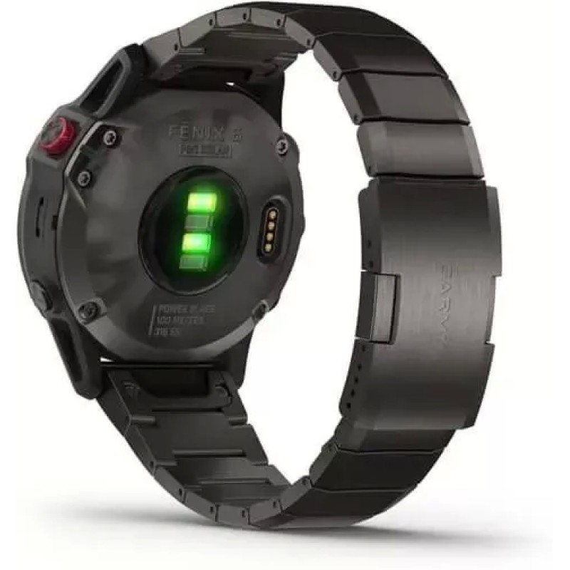 Умные часы Garmin Fenix 6 Pro Solar 47 мм (титановый карбоново-серый, титан)