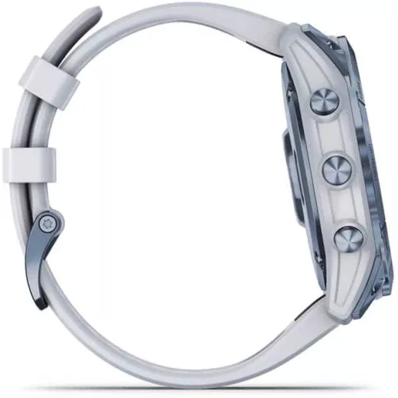 Умные часы Garmin Fenix 7X Sapphire Solar 51 мм (голубой минерал/белый камень)