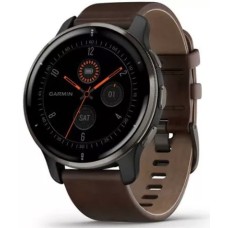 Умные часы Garmin Venu 2 Plus (черный/коричневый)