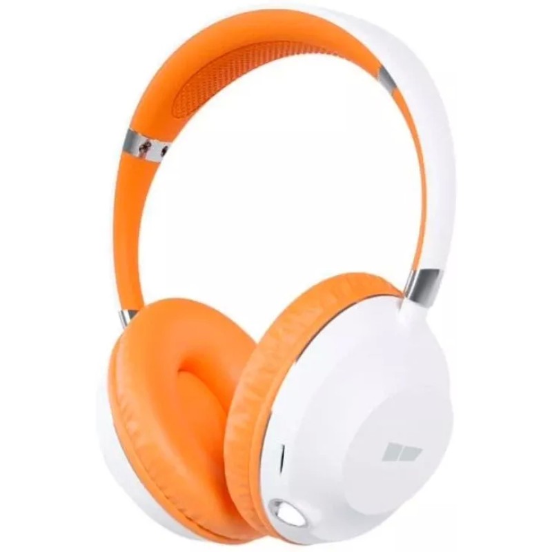 Наушники More Choice HW34S (белый/оранжевый)