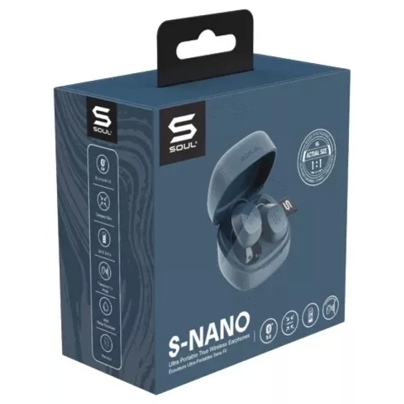 Наушники Soul S-Nano (темно-синий)