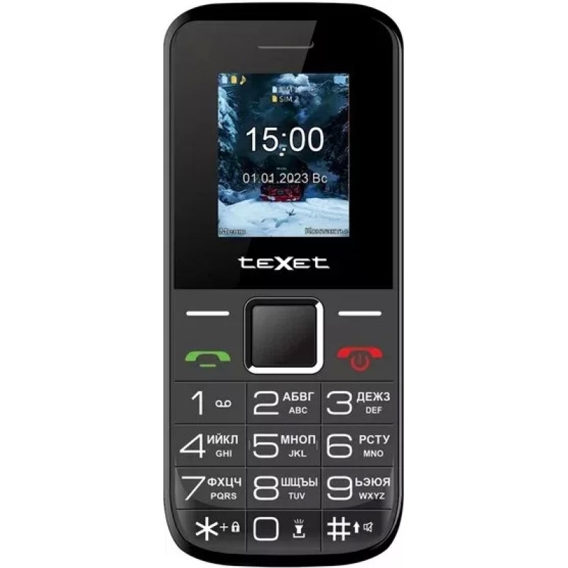 Мобильный телефон TeXet TM-206 (черный)