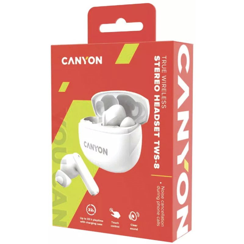 Наушники Canyon TWS-8 (белый)