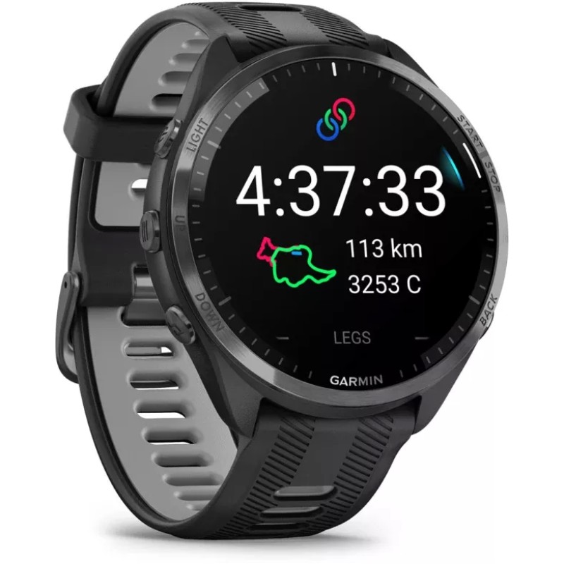 Умные часы Garmin Forerunner 965 (черный/серый)