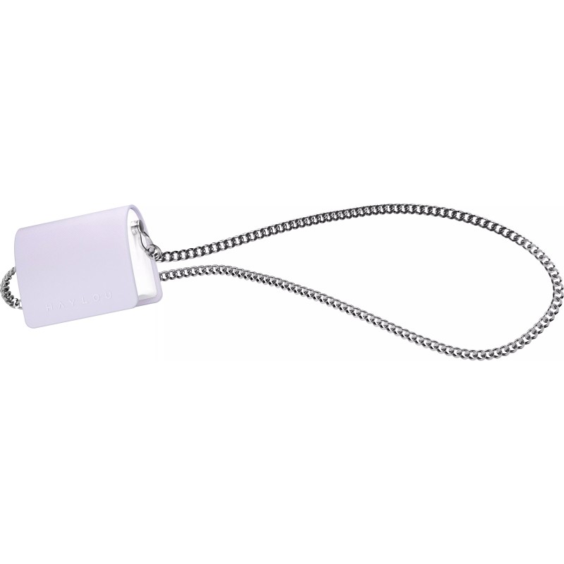 Наушники Haylou T87 Lady Bag (белый/фиолетовый, с цепочкой)