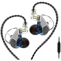 Наушники TRN ST1 (синий, с микрофоном)