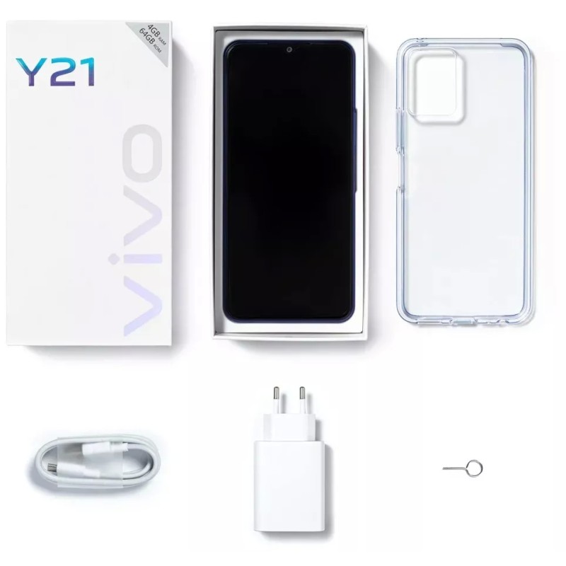 Смартфон Vivo Y21 4GB/64GB синий металлик (международная версия)