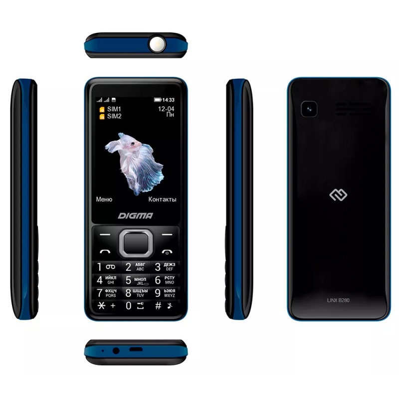 Мобильный телефон Digma Linx B280 (черный)
