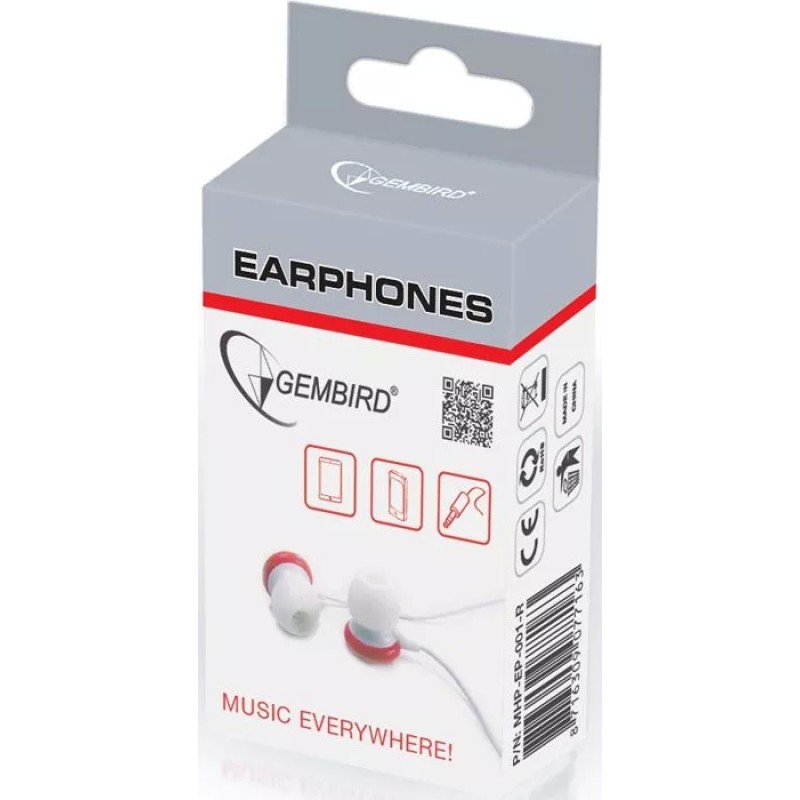 Наушники Gembird MHP-EP-001-R