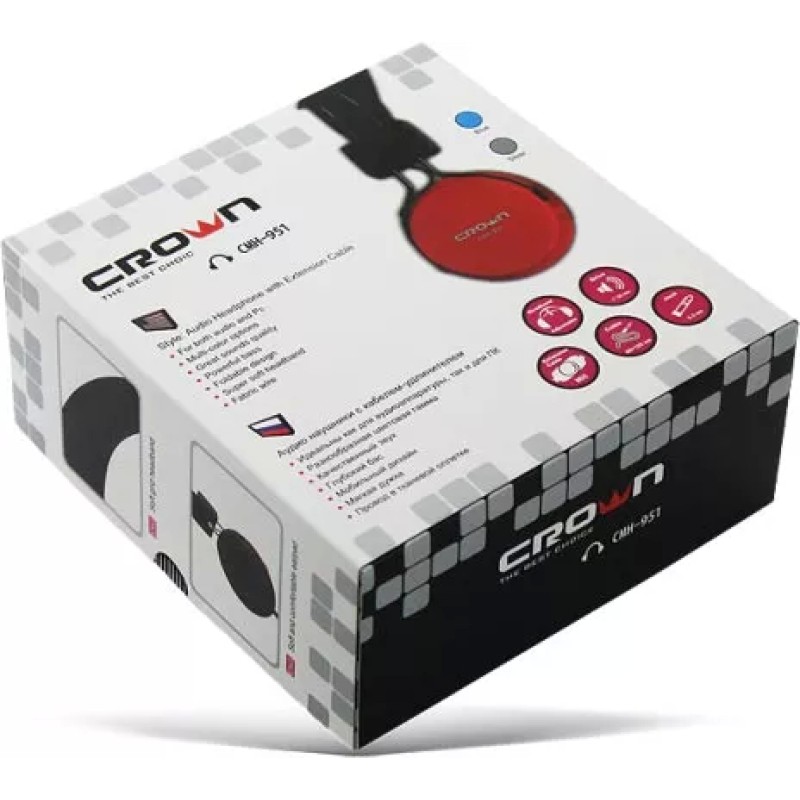 Наушники Crown CMH-951 Blue