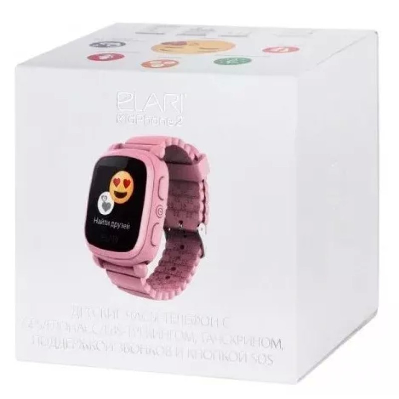 Детские умные часы Elari KidPhone 2 (розовый)