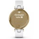 Умные часы Garmin Lily (светло-золотистый, белый/кожаный ремешок)