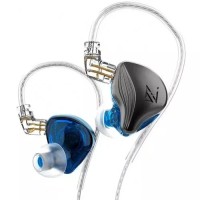 Наушники KZ Acoustics ZEX без микрофона (серый/синий)