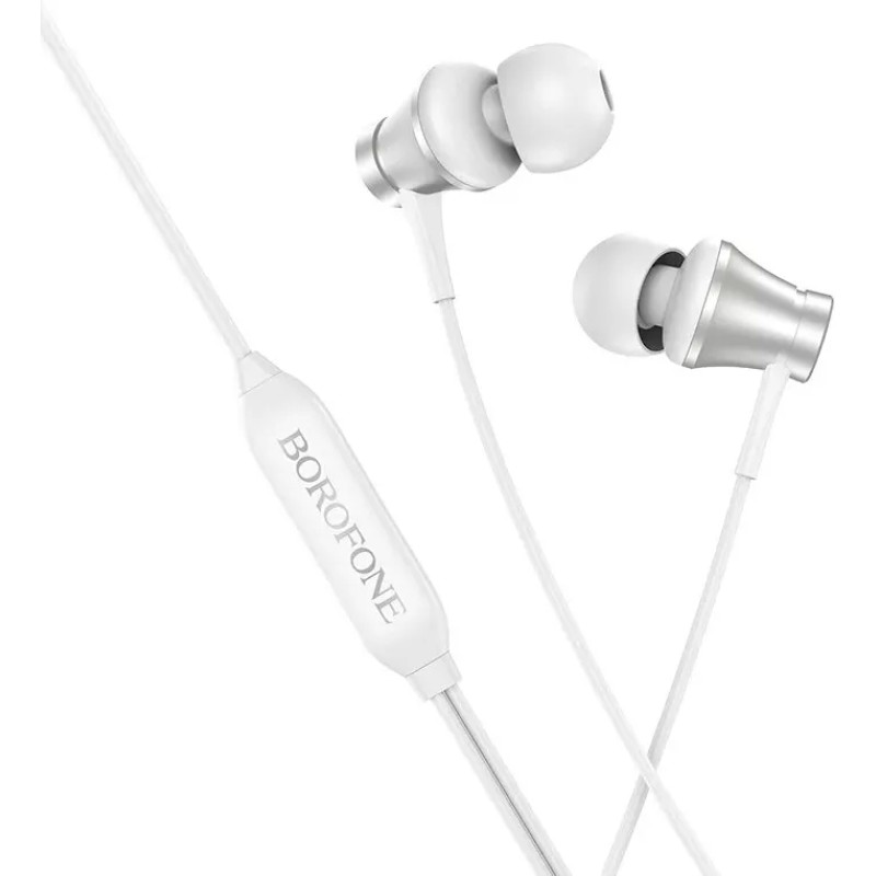 Наушники Borofone BM73 (серебристый/белый)