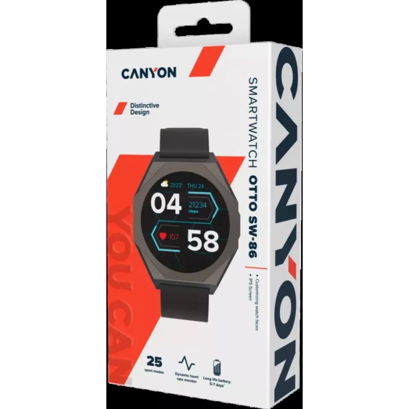 Умные часы Canyon Otto SW-86 (черный)