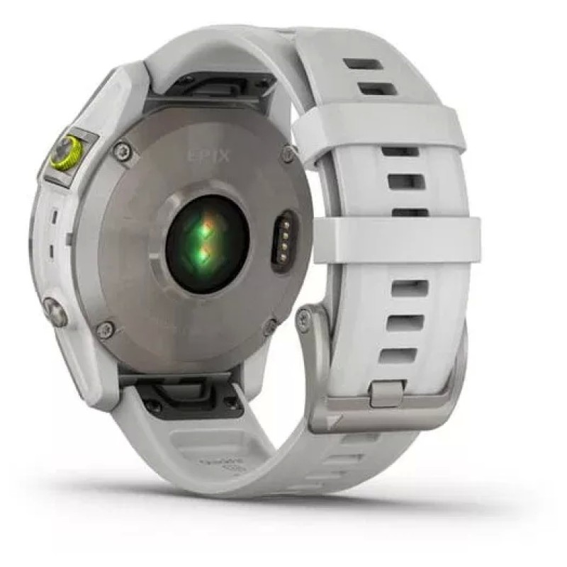 Умные часы Garmin Epix Sapphire Gen 2 (серебристый титан/белый)