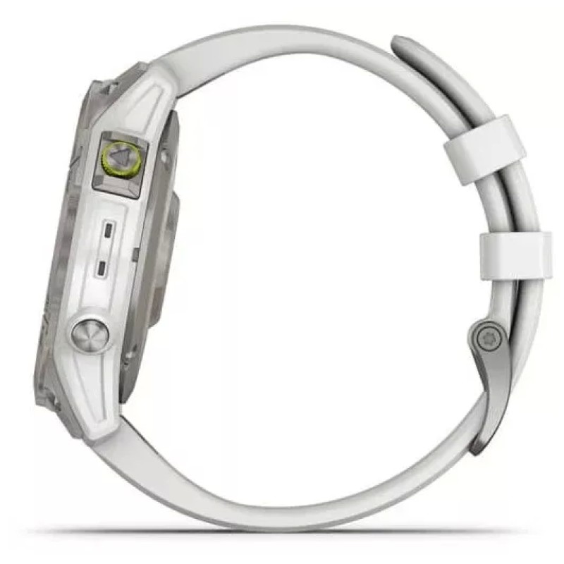 Умные часы Garmin Epix Sapphire Gen 2 (серебристый титан/белый)