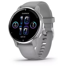 Умные часы Garmin Venu 2 Plus (серебристый/серый)