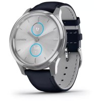 Гибридные умные часы Garmin Vivomove Luxe Silver/Navy