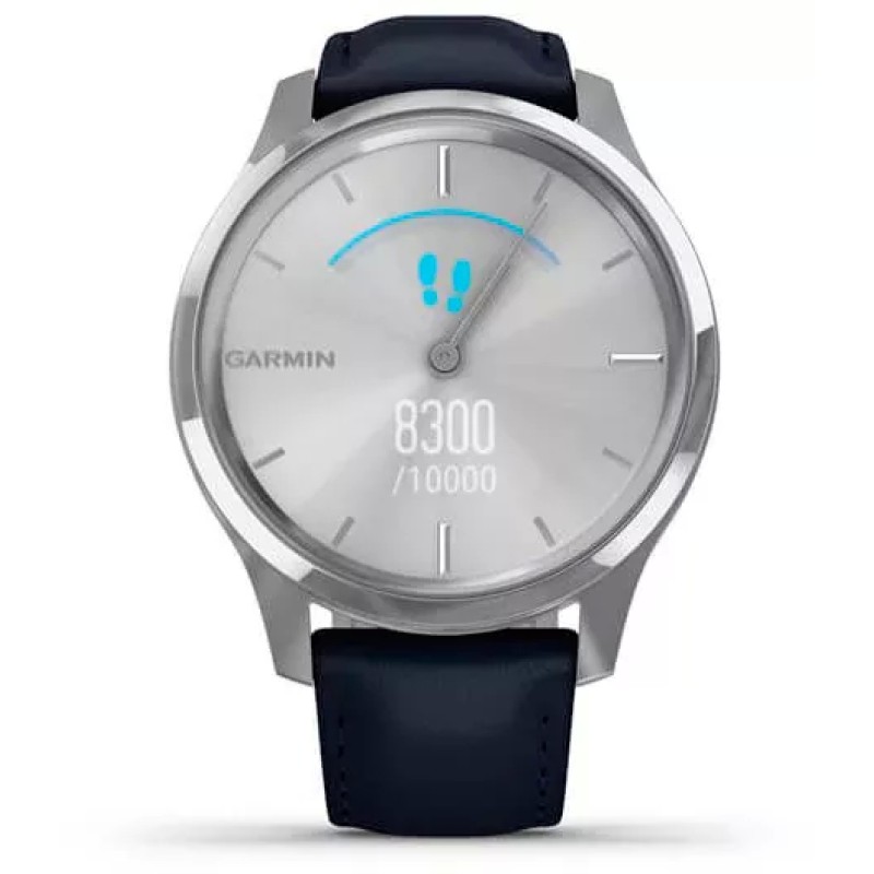 Гибридные умные часы Garmin Vivomove Luxe Silver/Navy